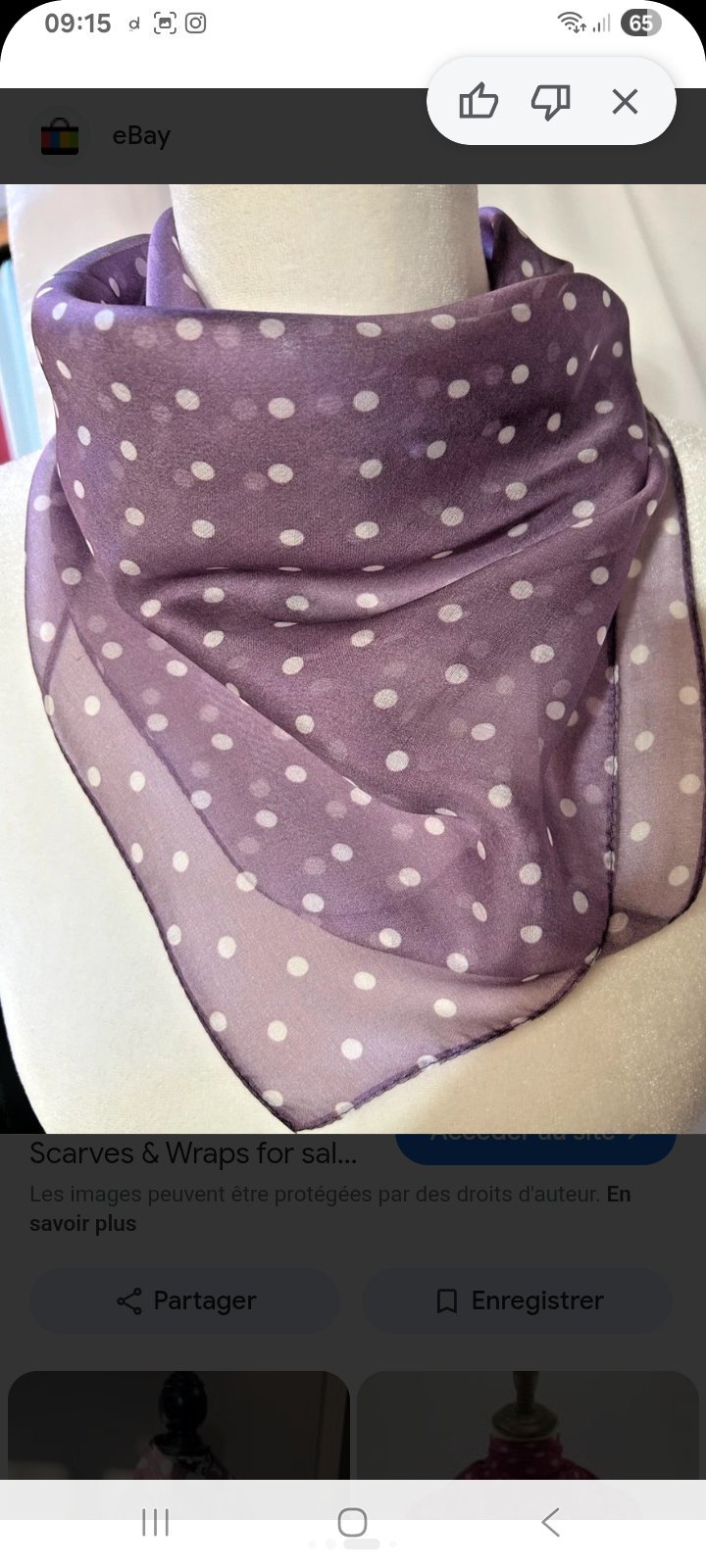Foulard mauve 
