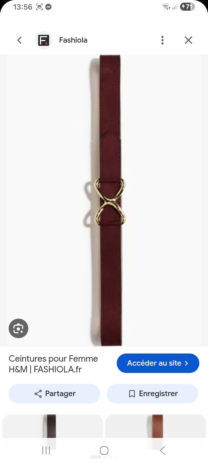 Ceinture en 8