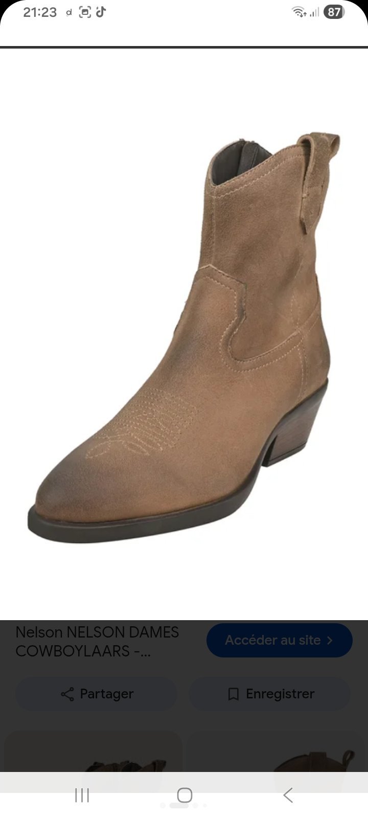 Bottines beiges