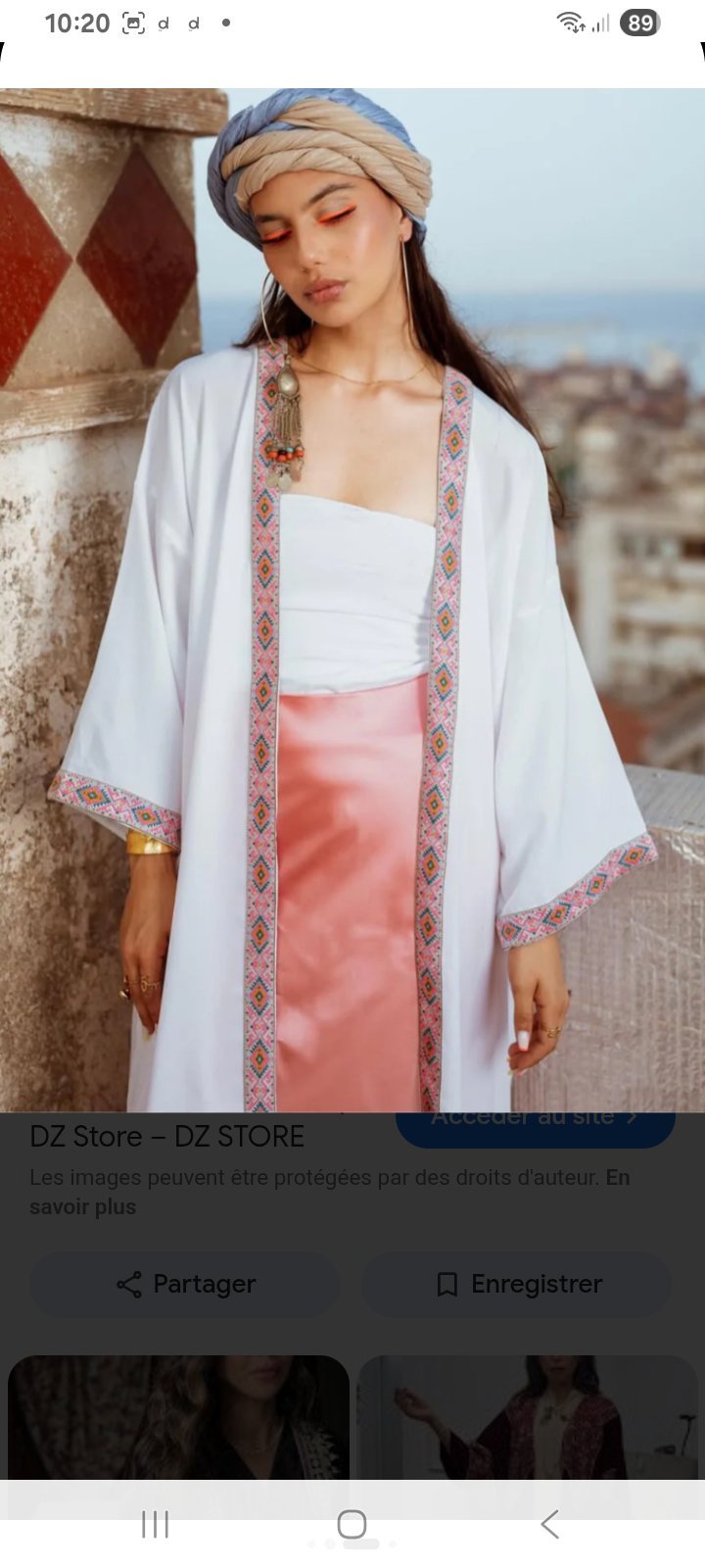 Kimono pêche 