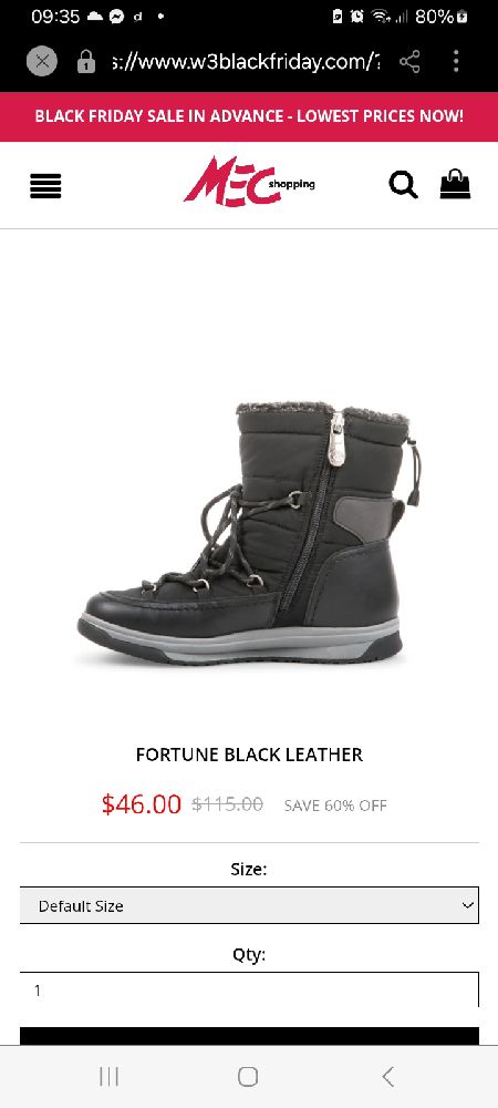 Bottines de neige 