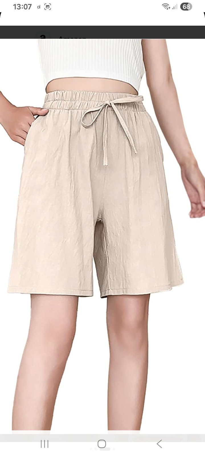Short à taille élastiquée 