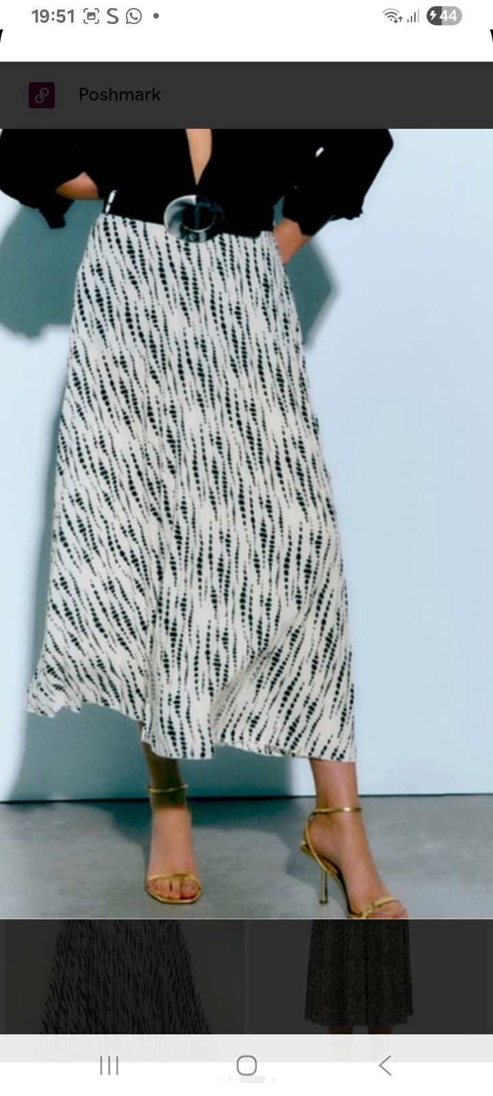 Jupe plissée zara