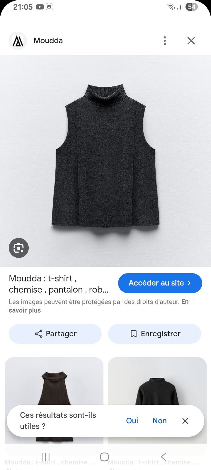 Débardeur cendre