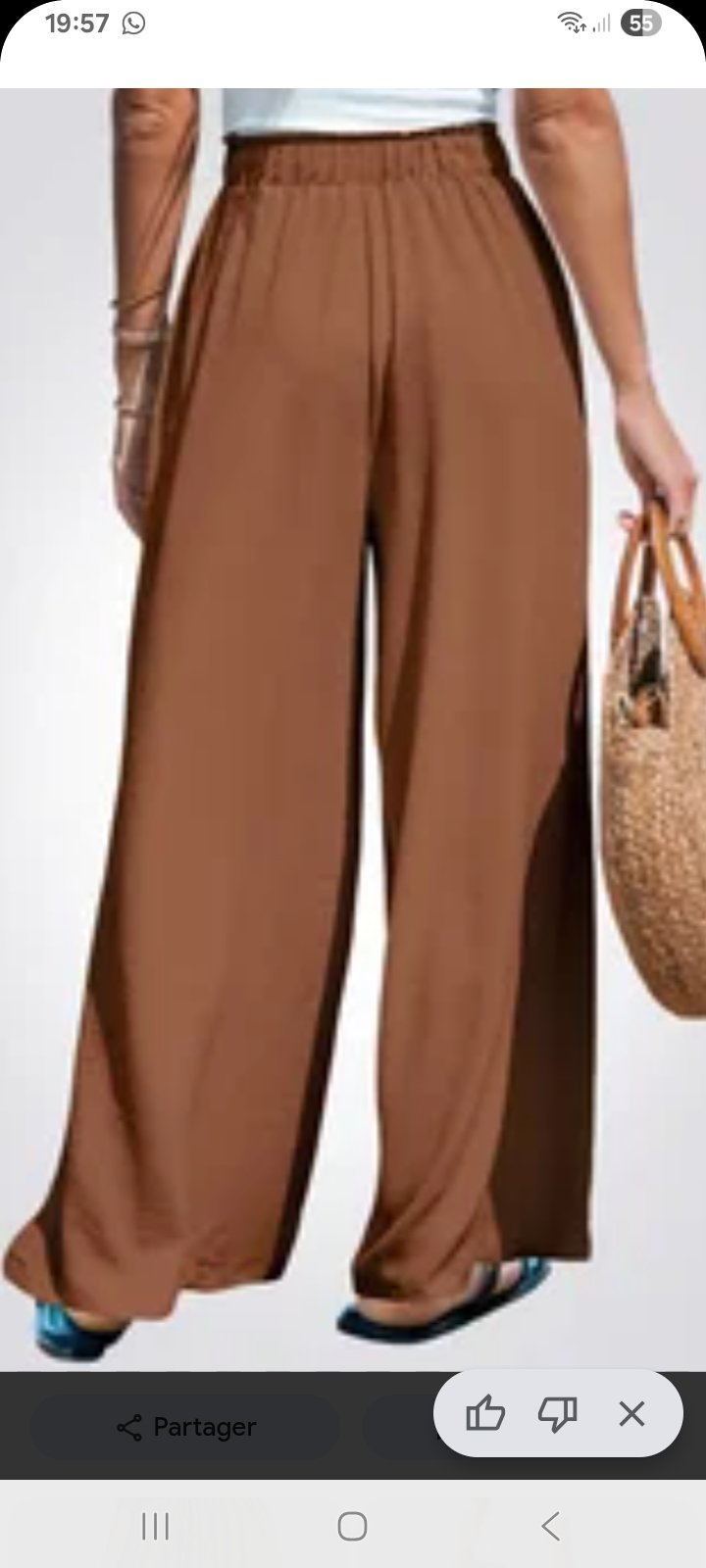 Pantalon large estival