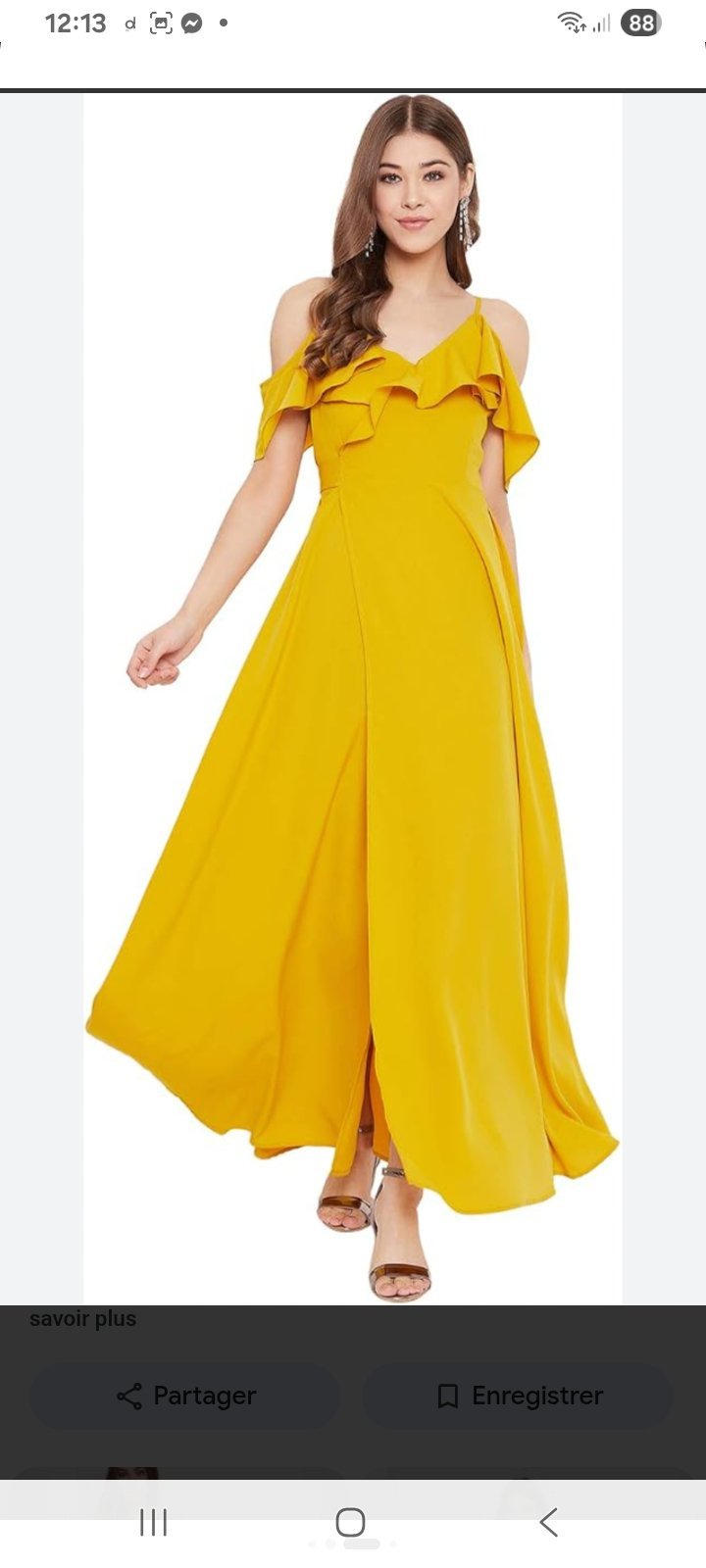 Robe jaune ocre 