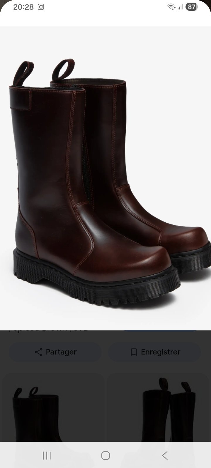 Bottines compensées chocolat 