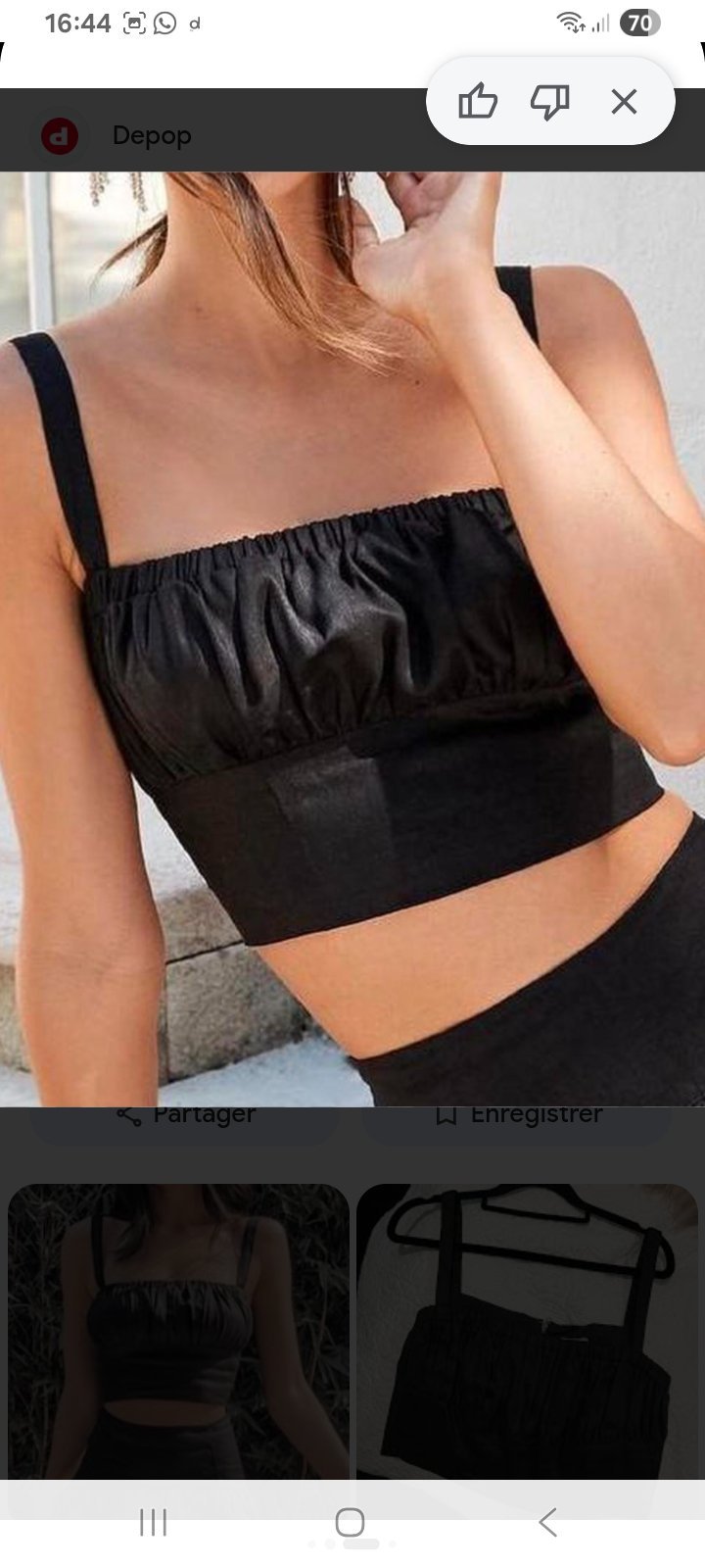 Crop noir 3xl