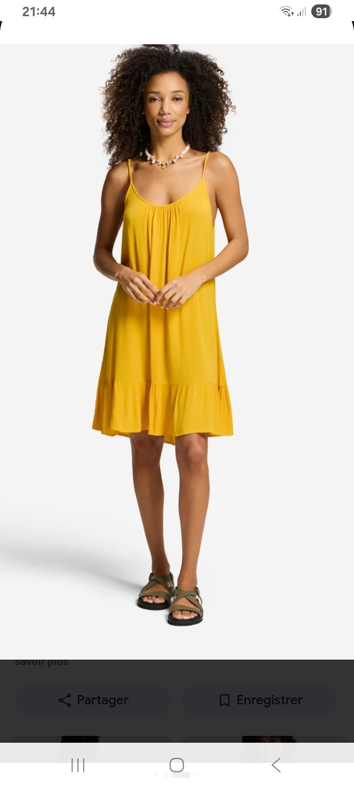 Robe jaune 