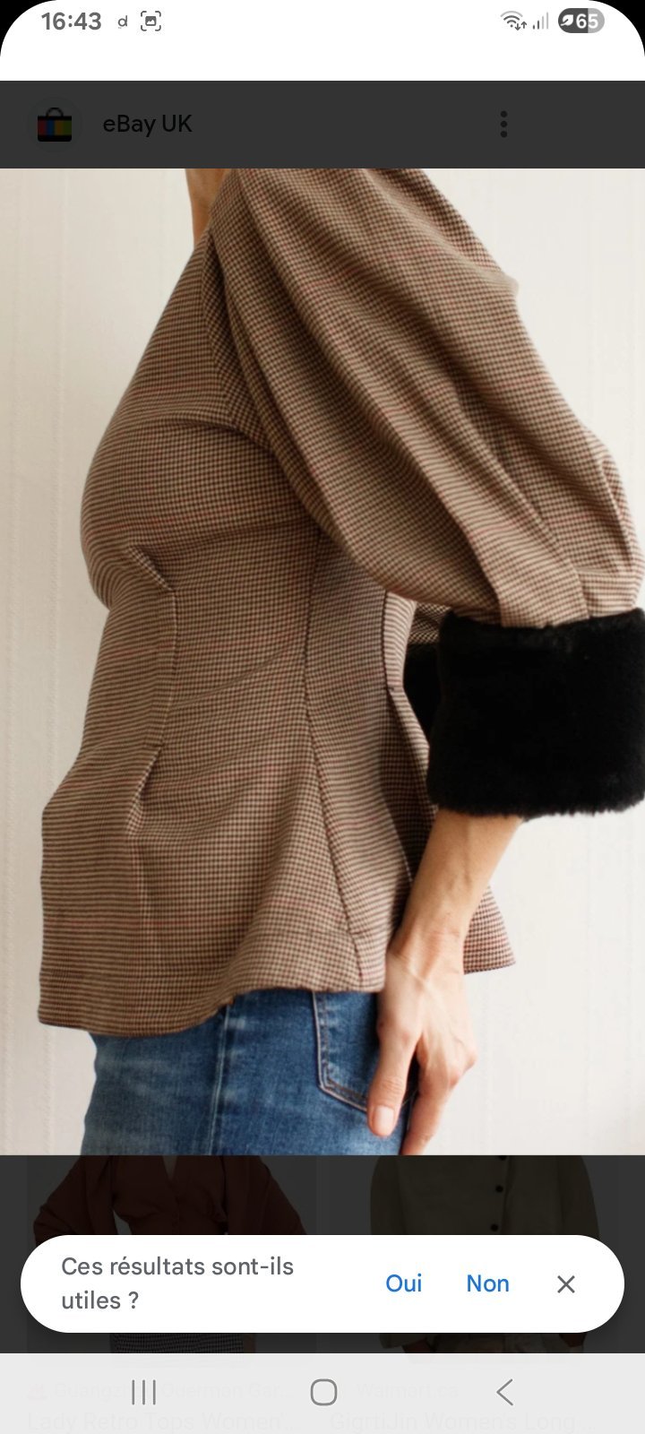 Blouse à fourrure 