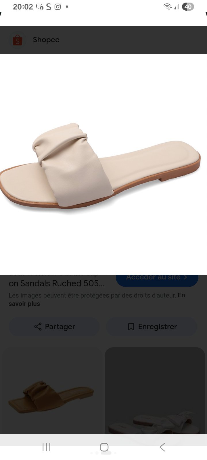 Mules plissées 