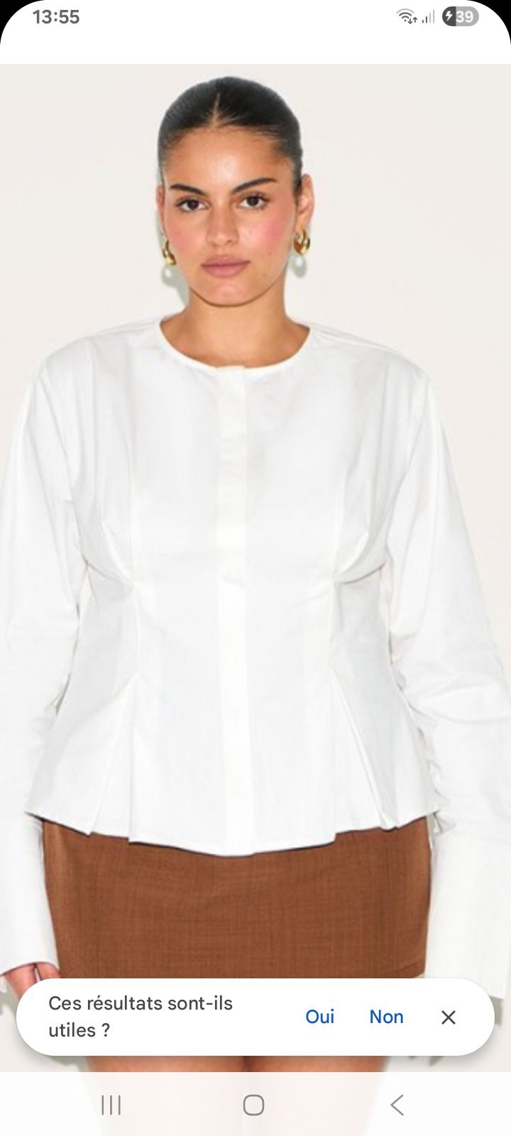 Blouse blanche PLT