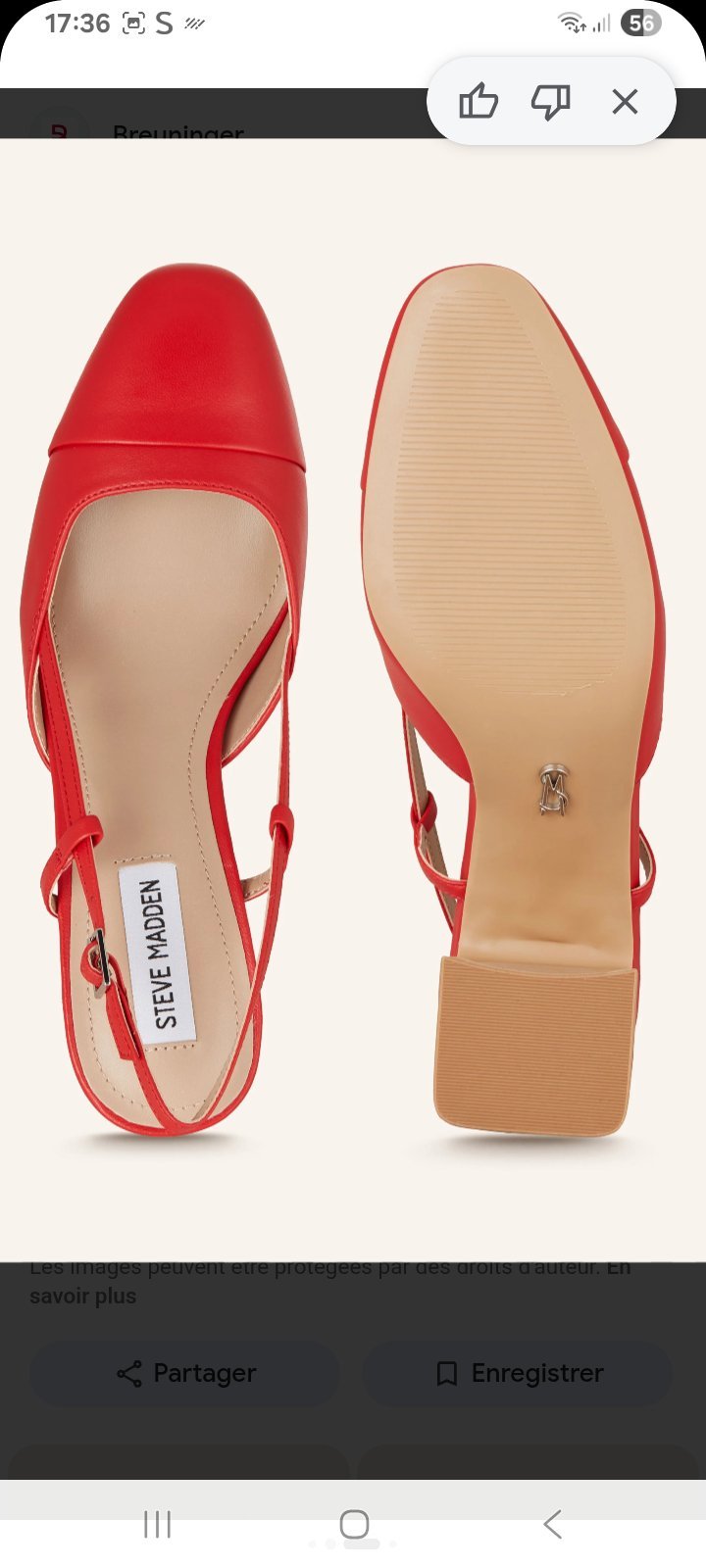 Ballerines rouges ZARA