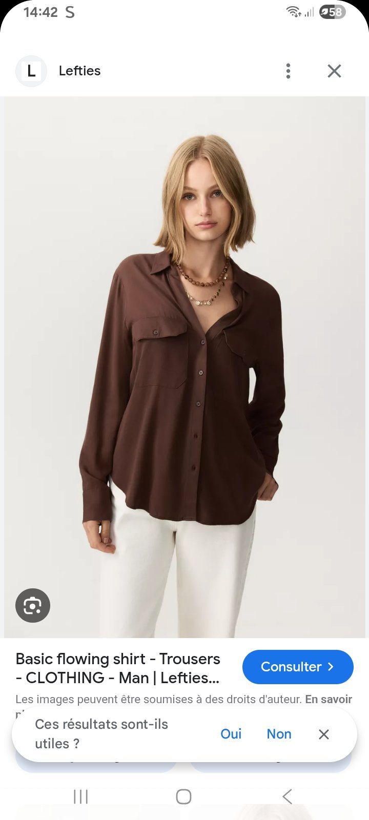 Blouse chocolat 