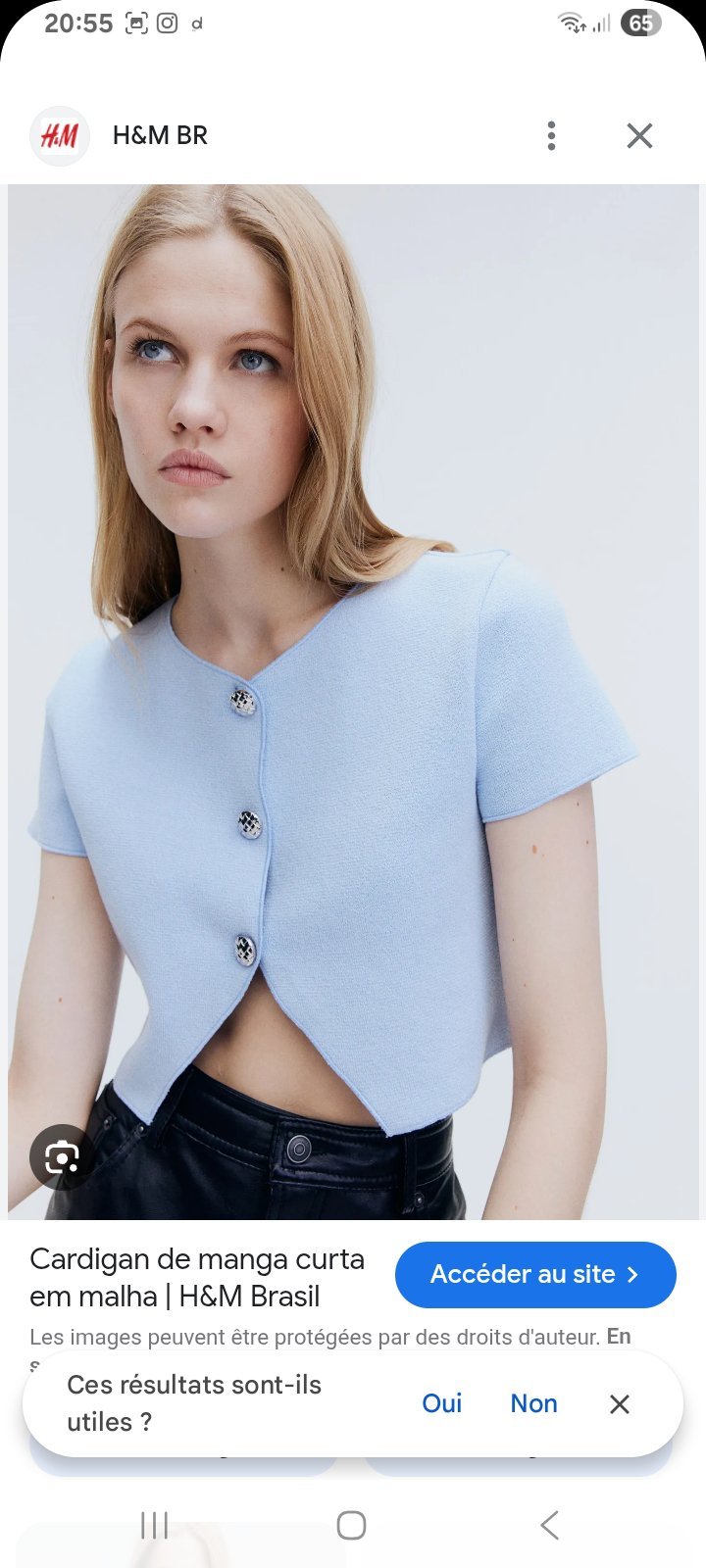 Gilet azur 