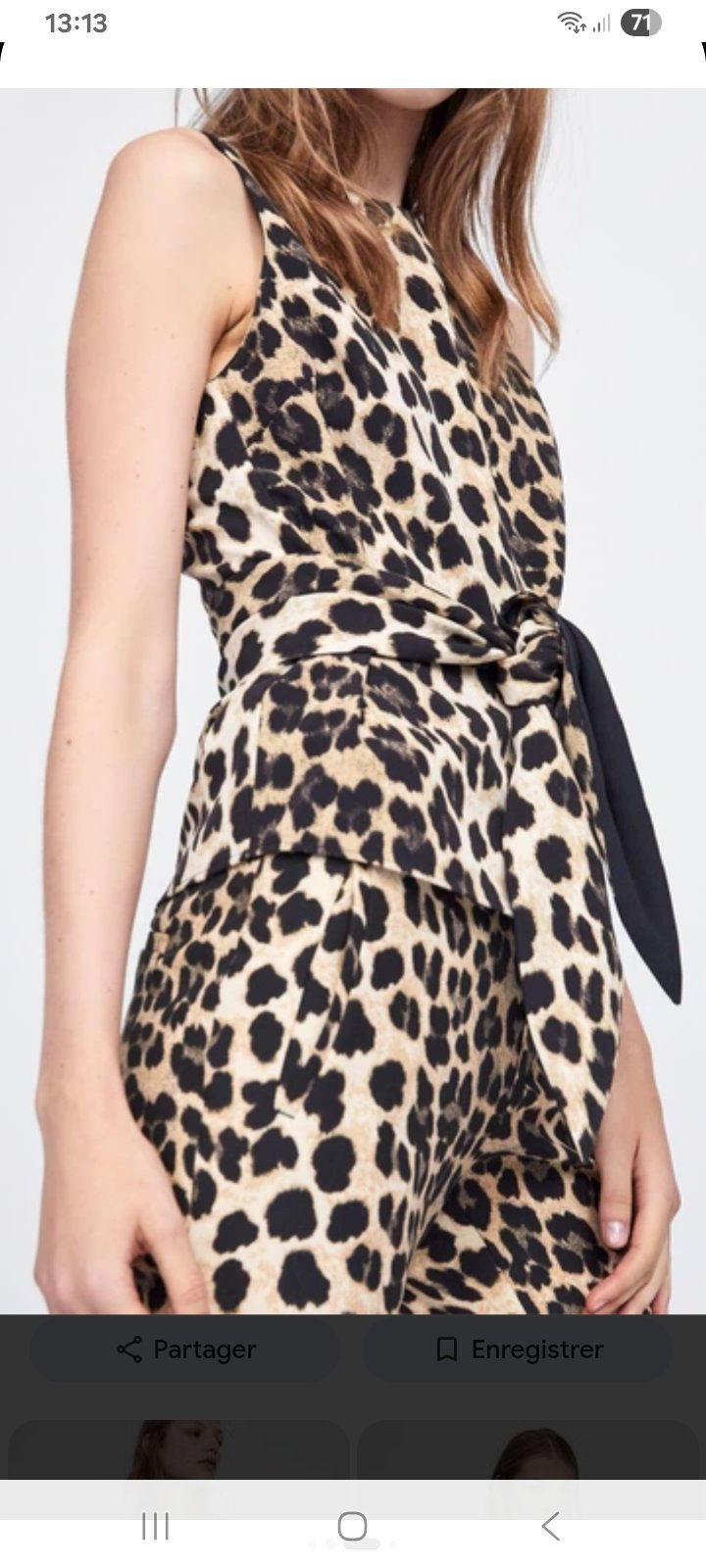 Top tigré ZARA