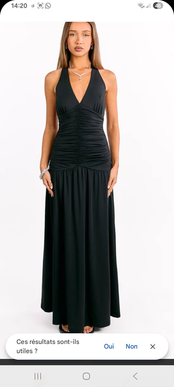 Robe noire maxi