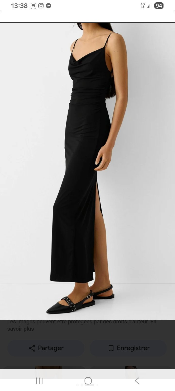 Robe maxi Bershka