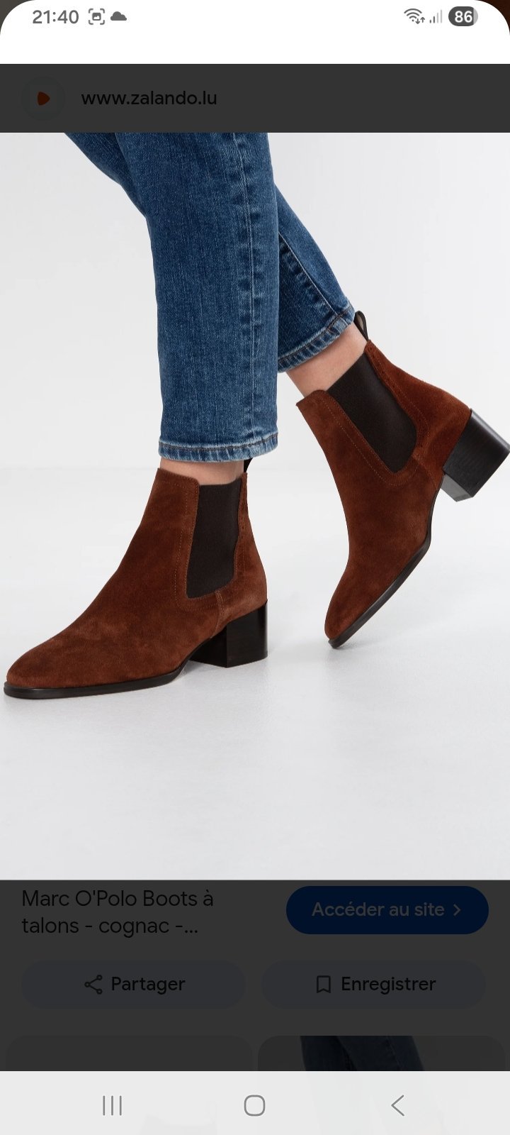 Bottines borgandy ZARA