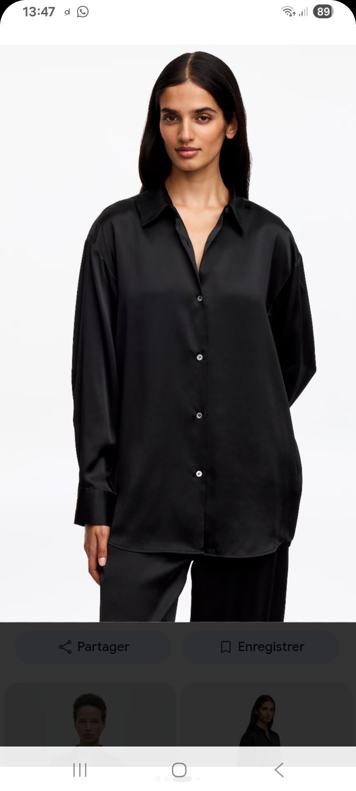 Chemise noire ZARA
