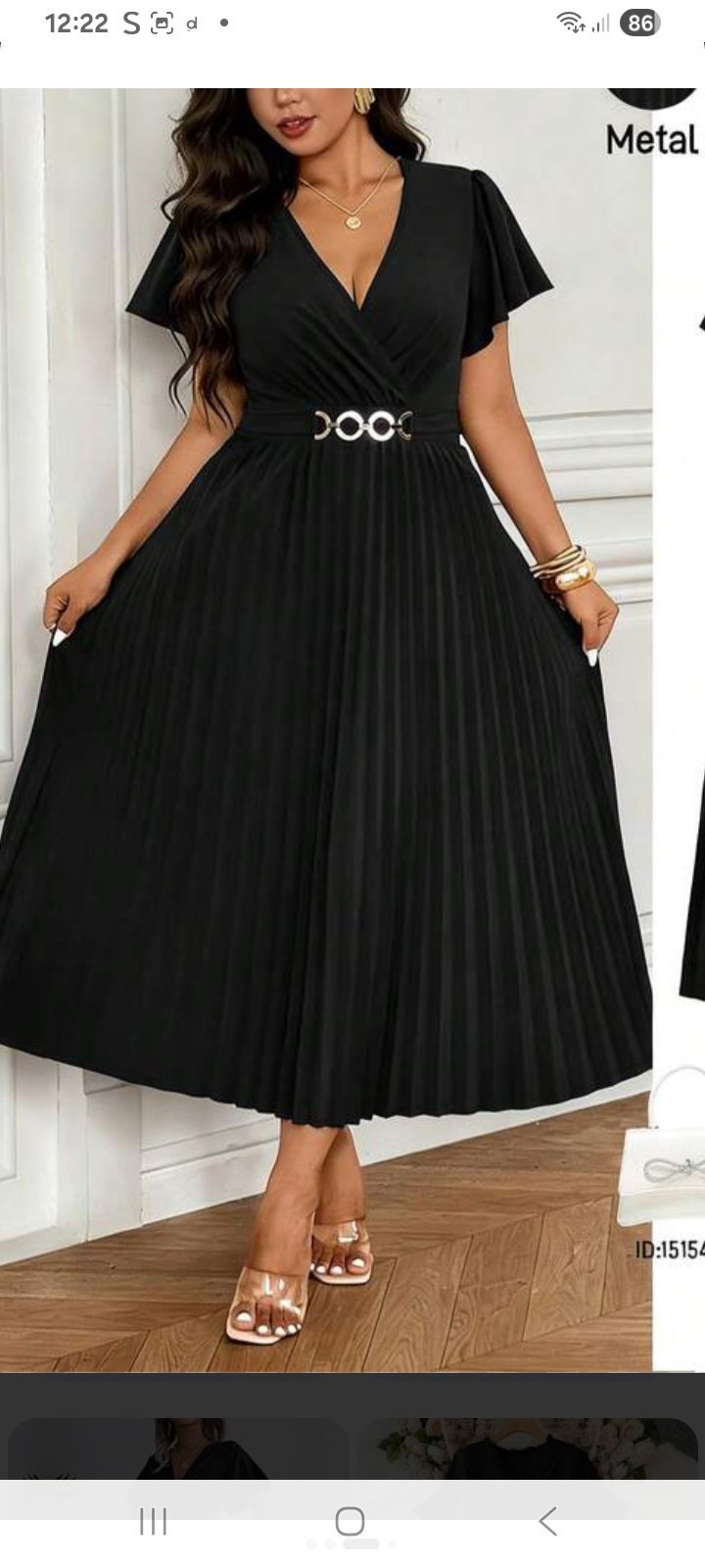 Robe plissée 
