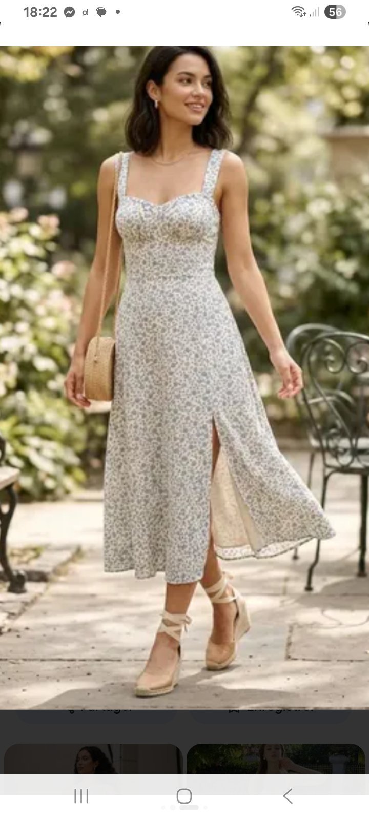 Robe à petites fleurs 