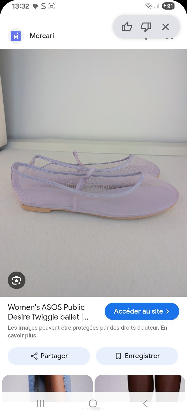 Ballerines en voile
