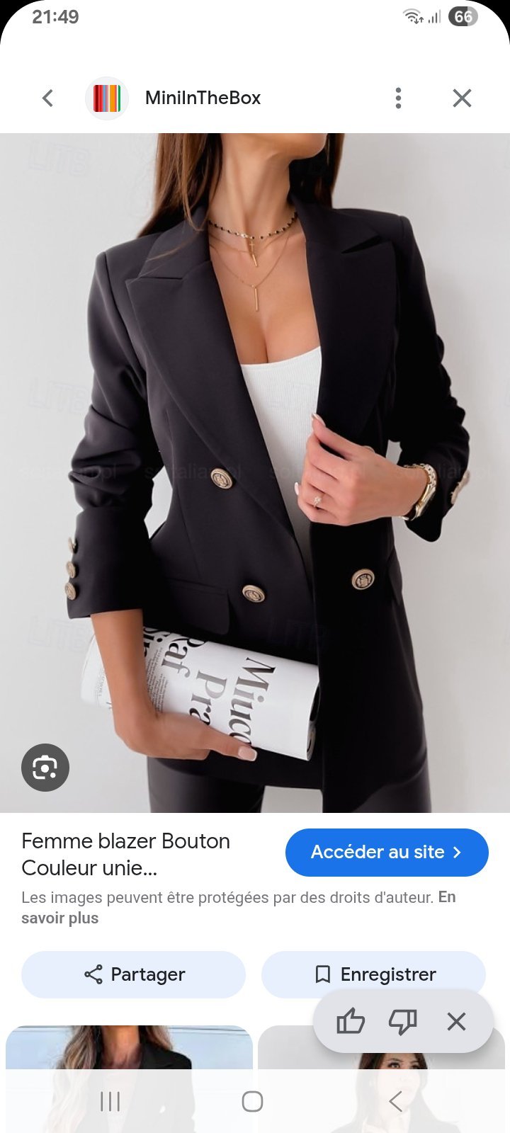Blazer bleu MADE IN ITALY