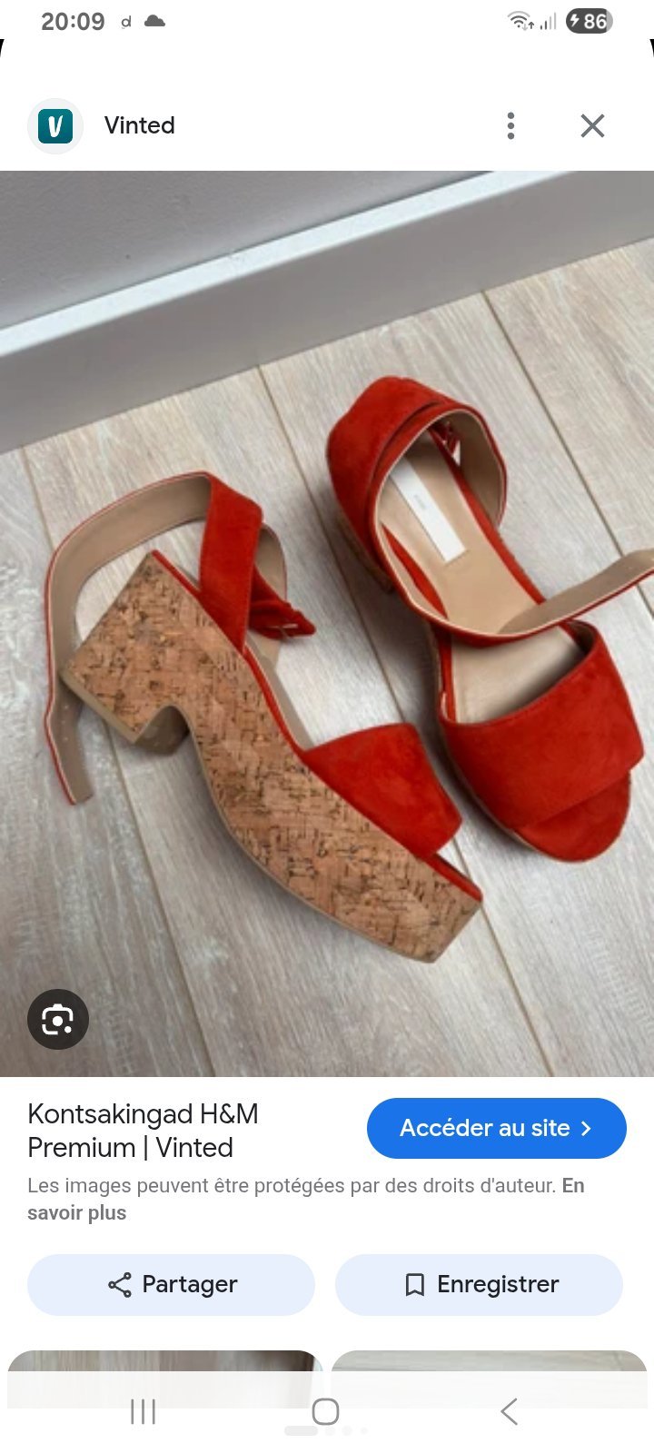 Sandales rouges H&M