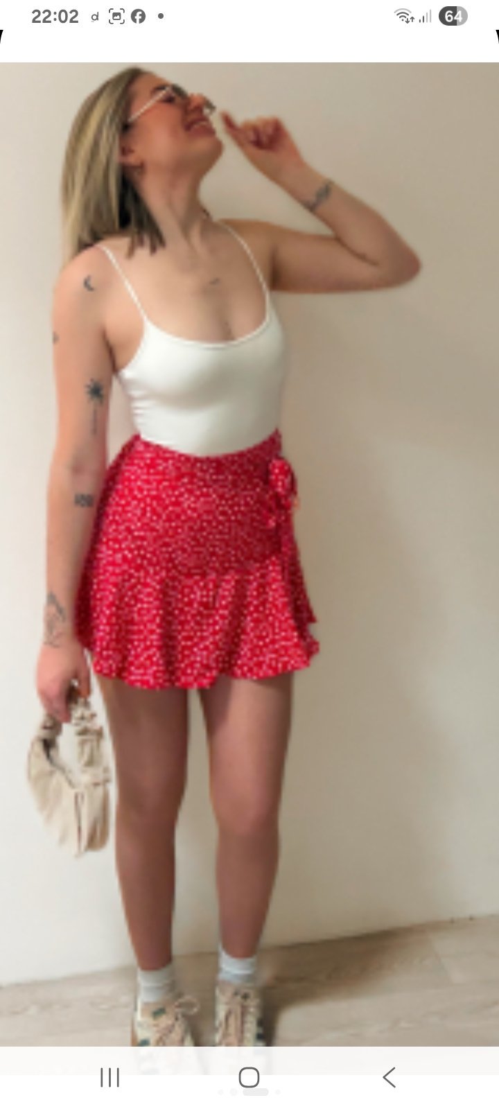 Jupe short borgandy 