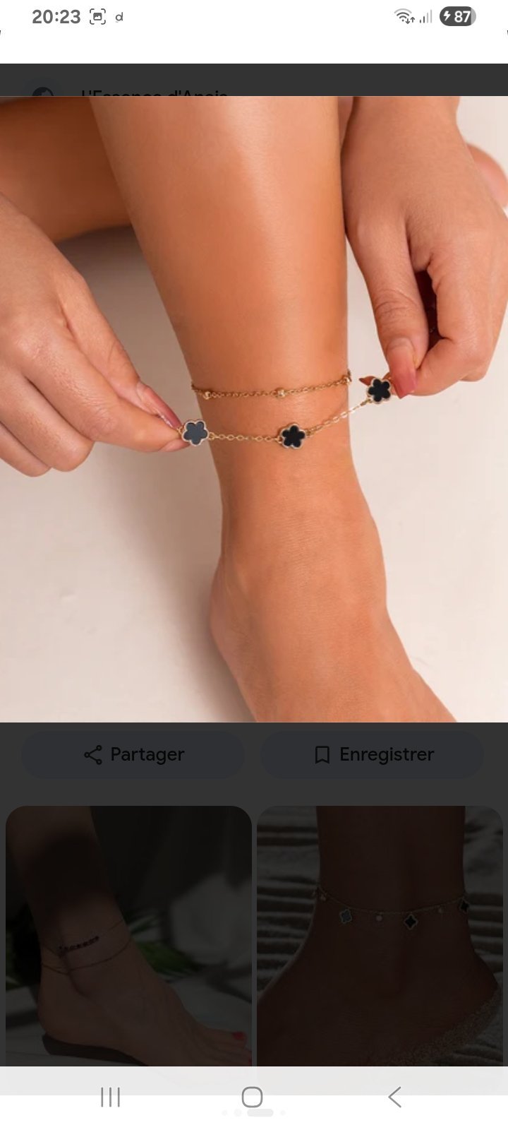 Bracelet pour cheville 