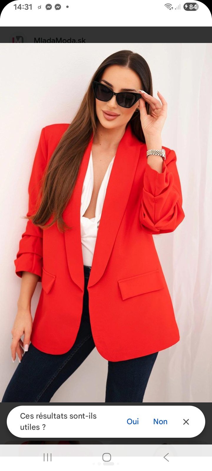 Blazer rouge