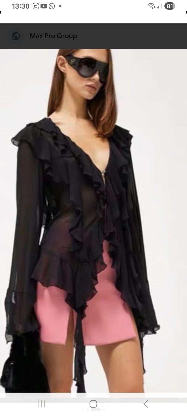 Chemise ouverte 