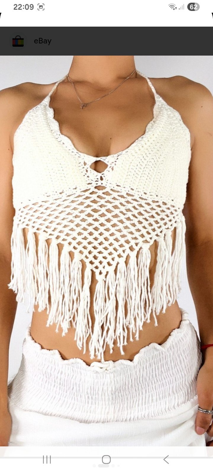 Top en crochet 