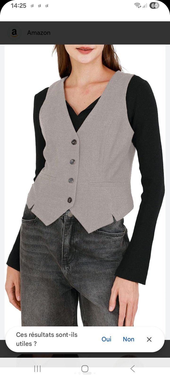 Gilet cendre