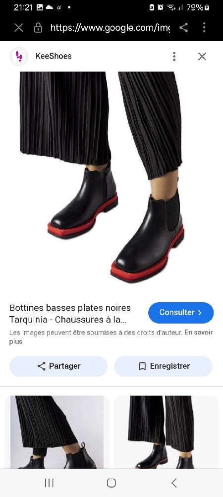 Bottines à semelles rouges