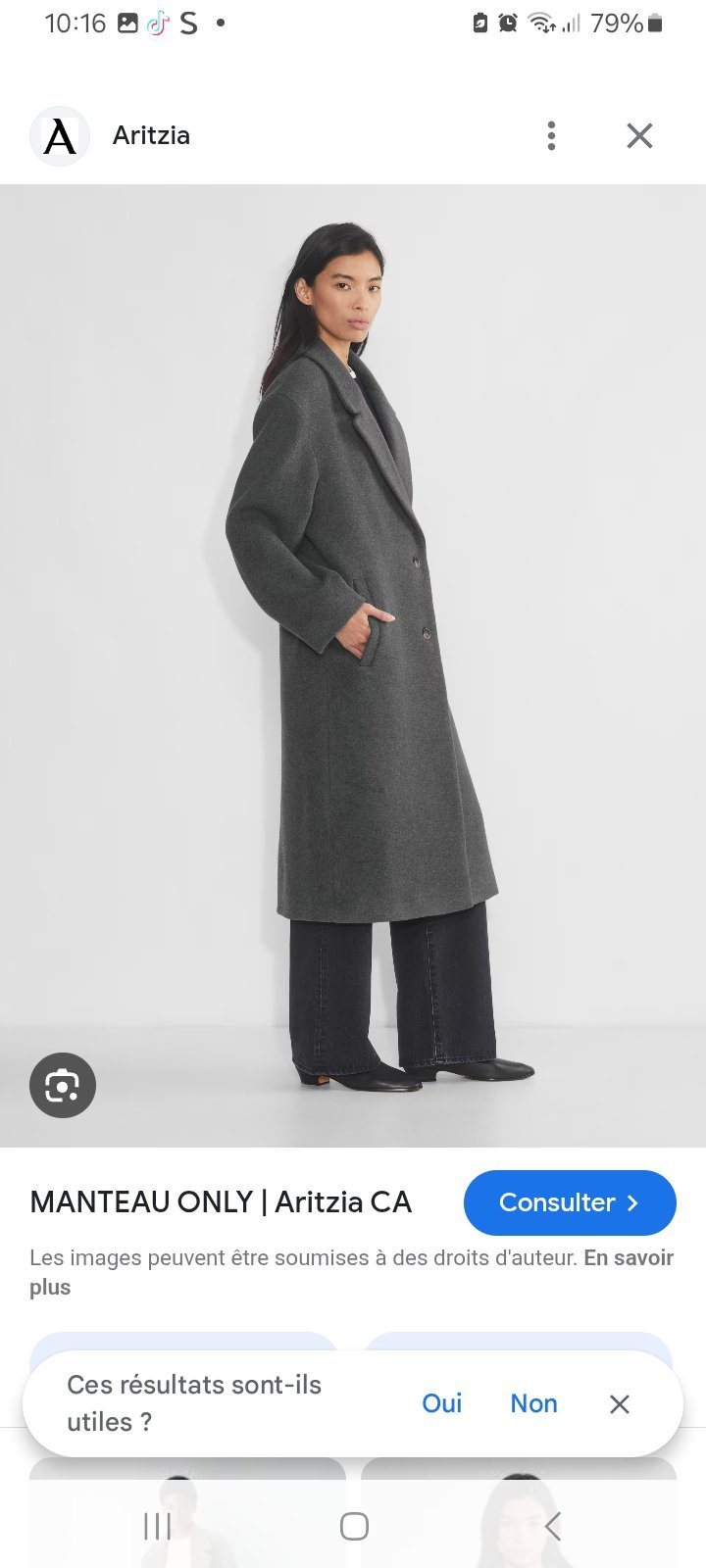 Manteau gris PRIMARK 