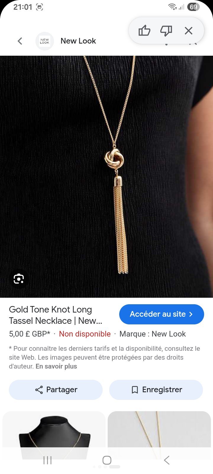 Collier à franges 