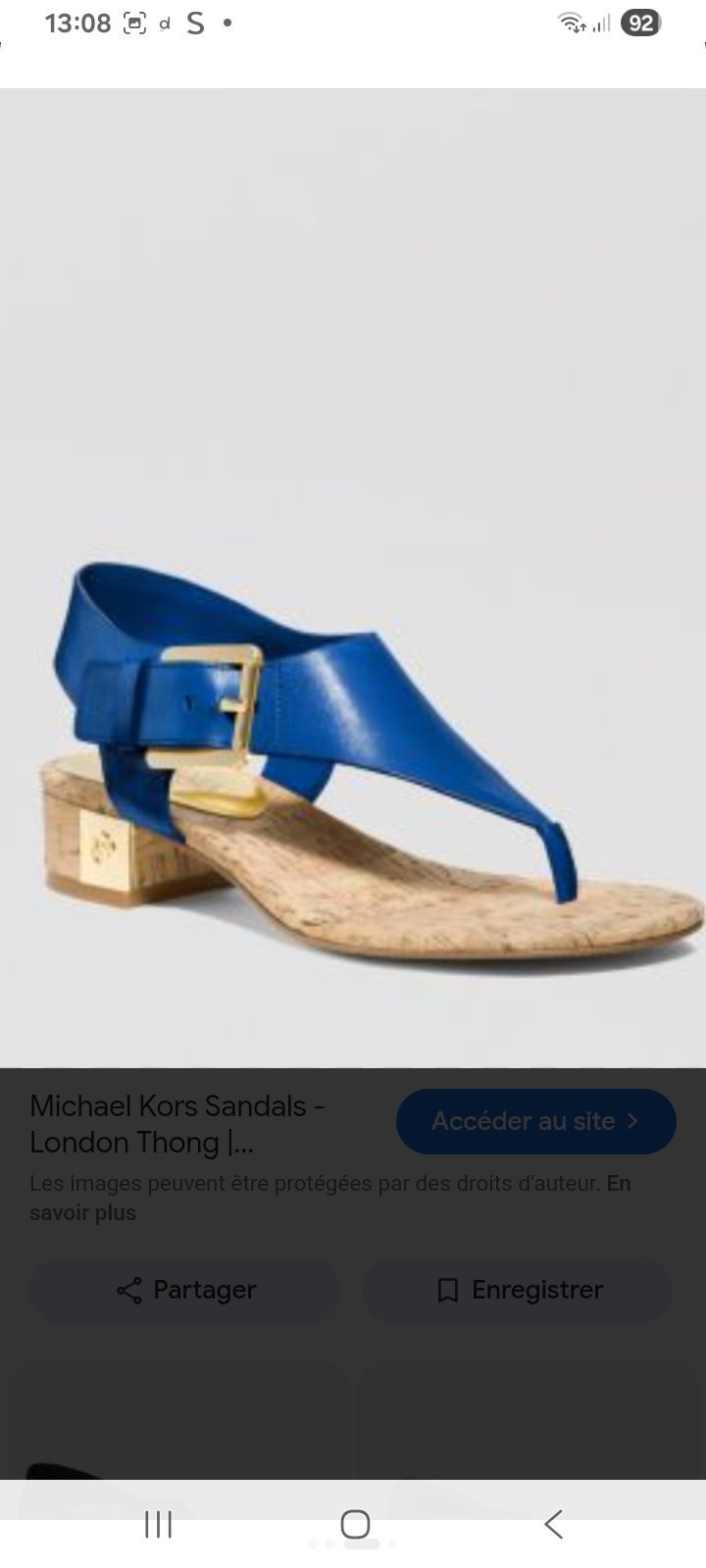 Sandales turquoises MK