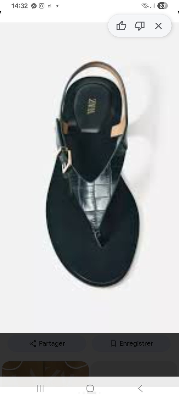 Nu-pieds noirs zara