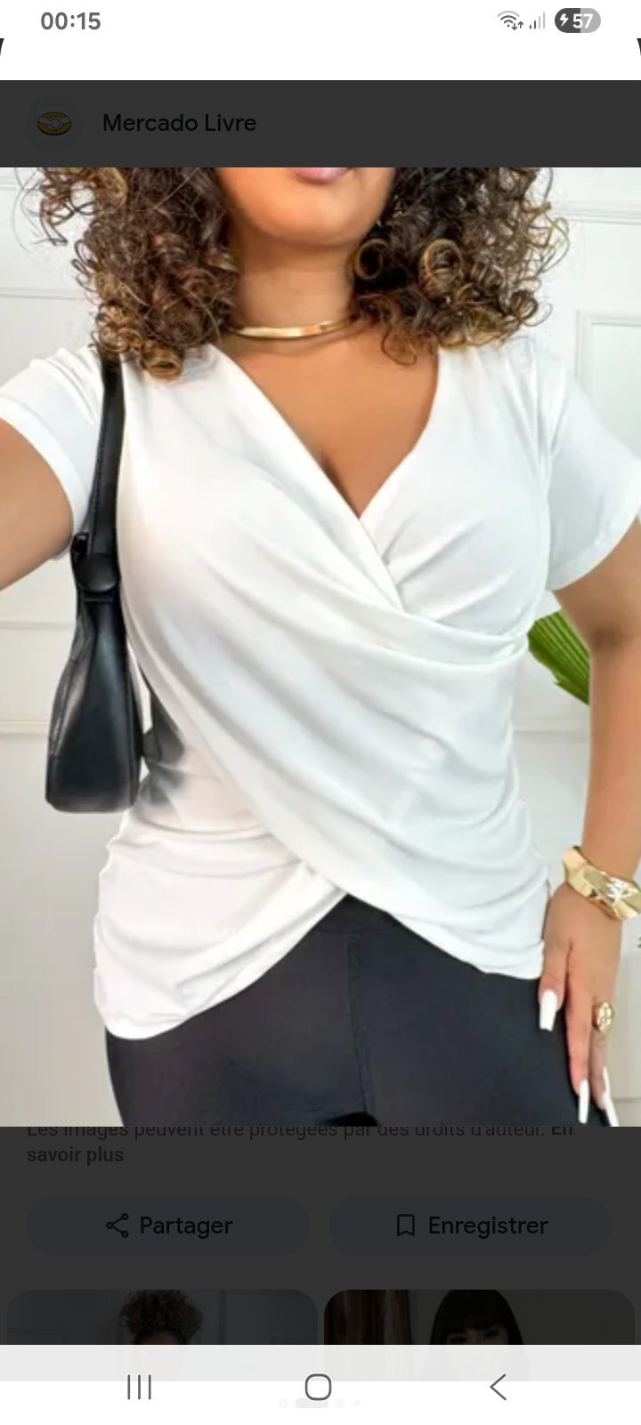 Top drapé XXL