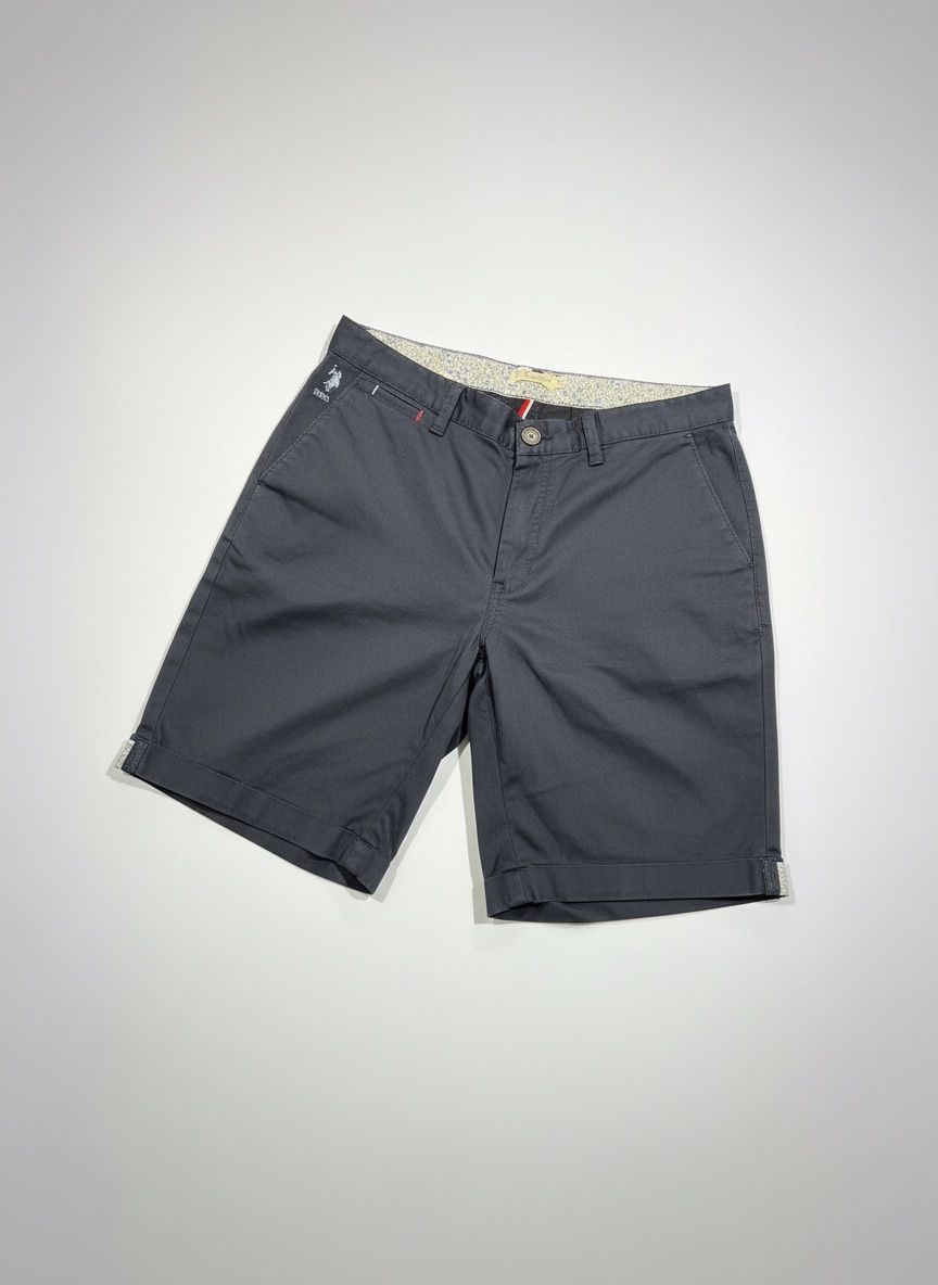 Short bleu marine us polo