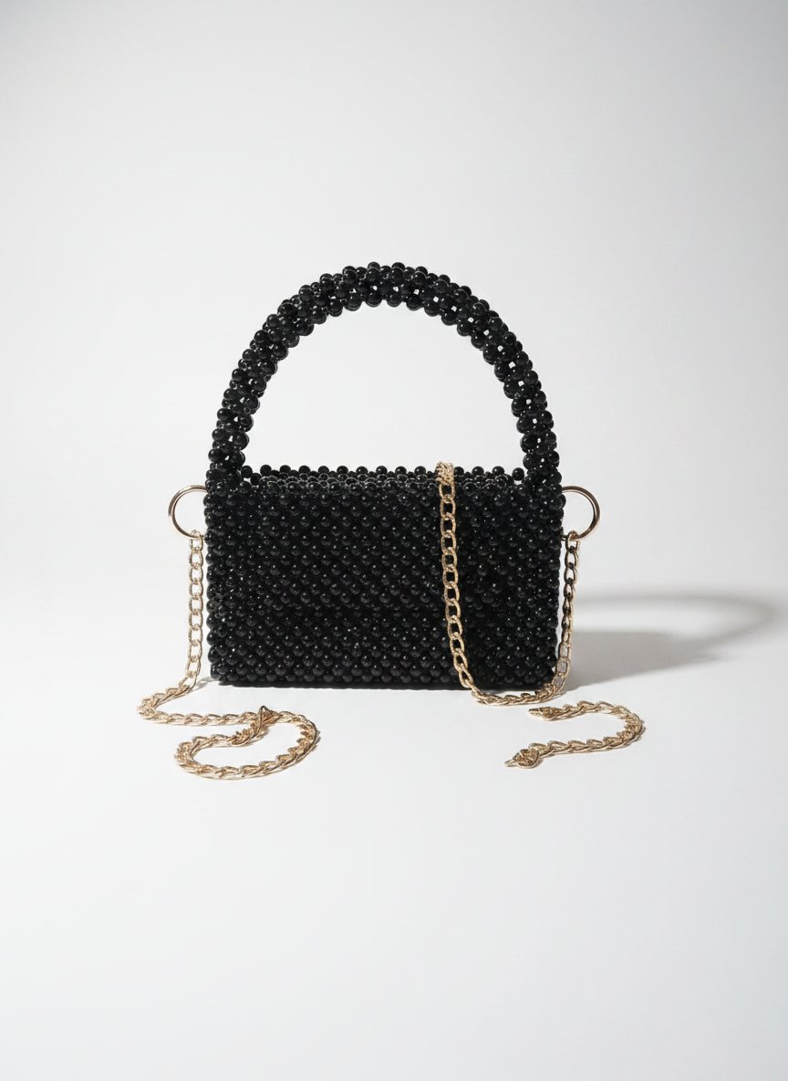 Sac en perle noir neuf 