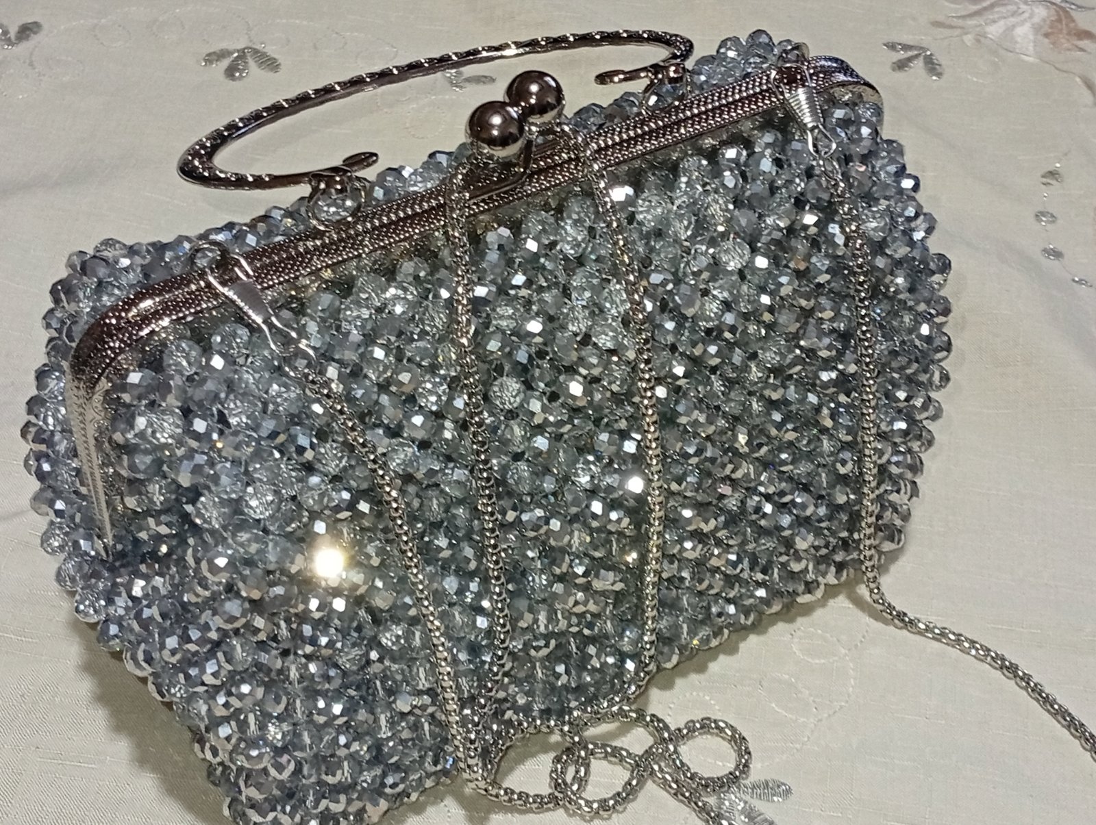 Sac en cristal avec fermoir 