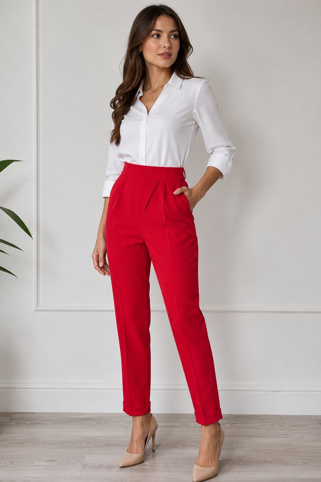Pantalon rouge 