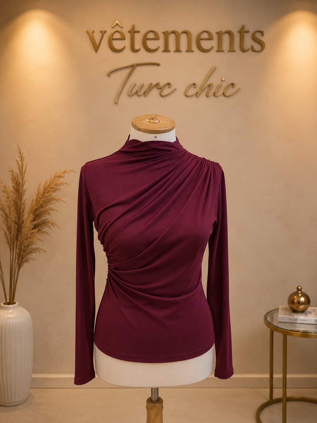 Pull burgundy 