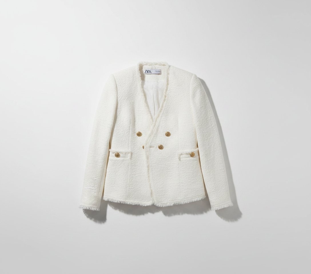 Gilet Zara blanc élégant 🤍