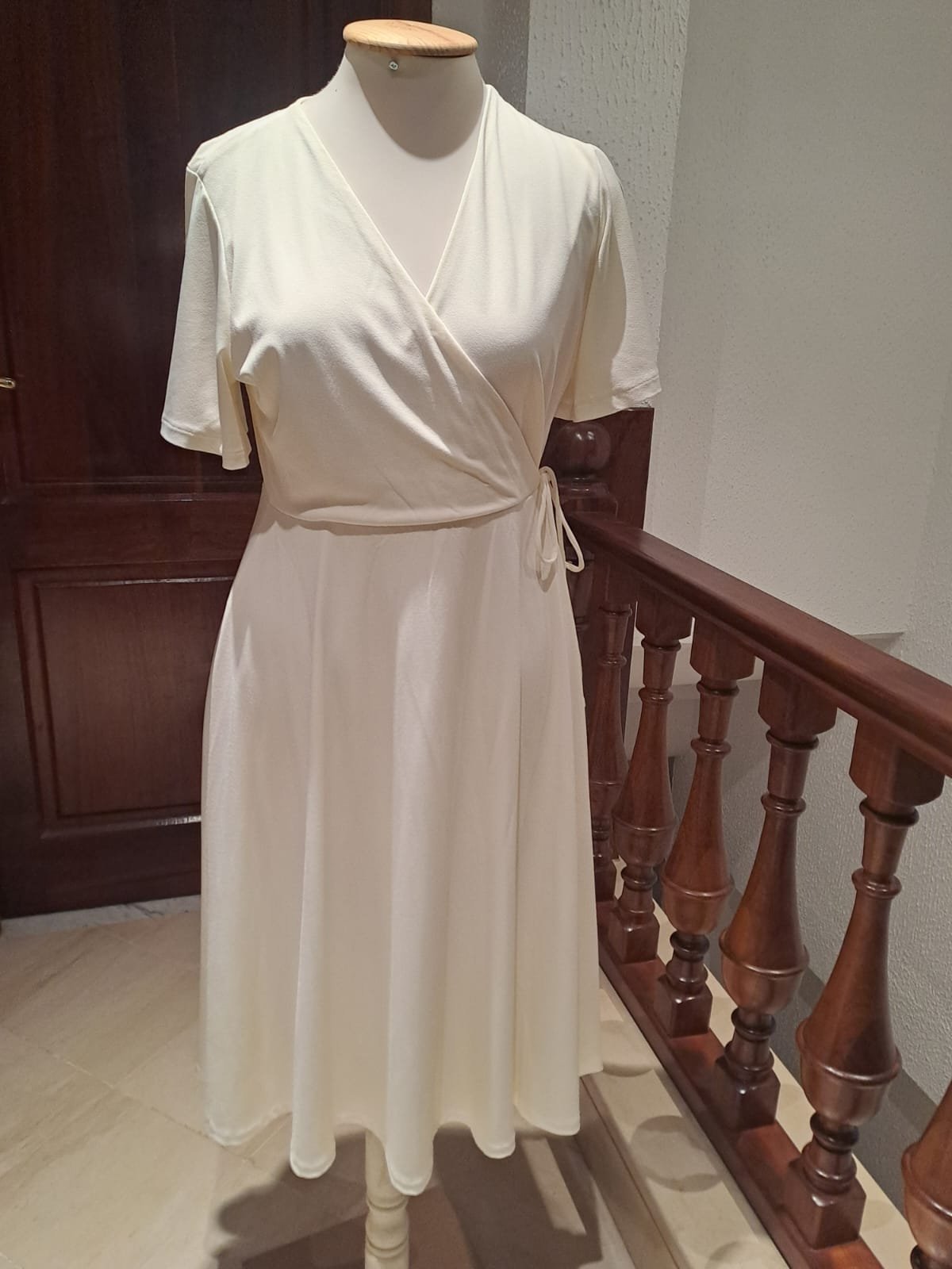 Robe évasée blanche