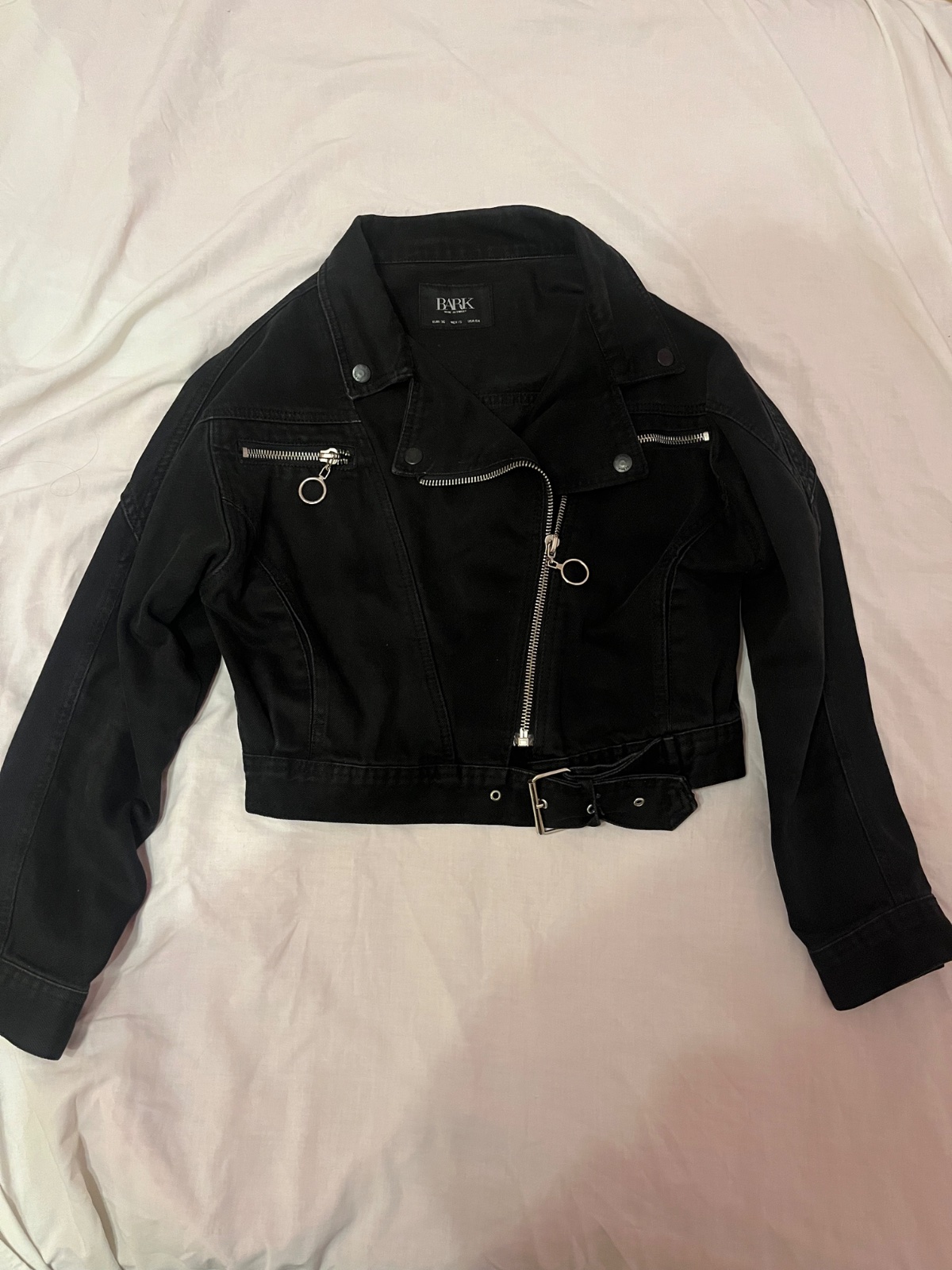 Veste noir jean taille S-M