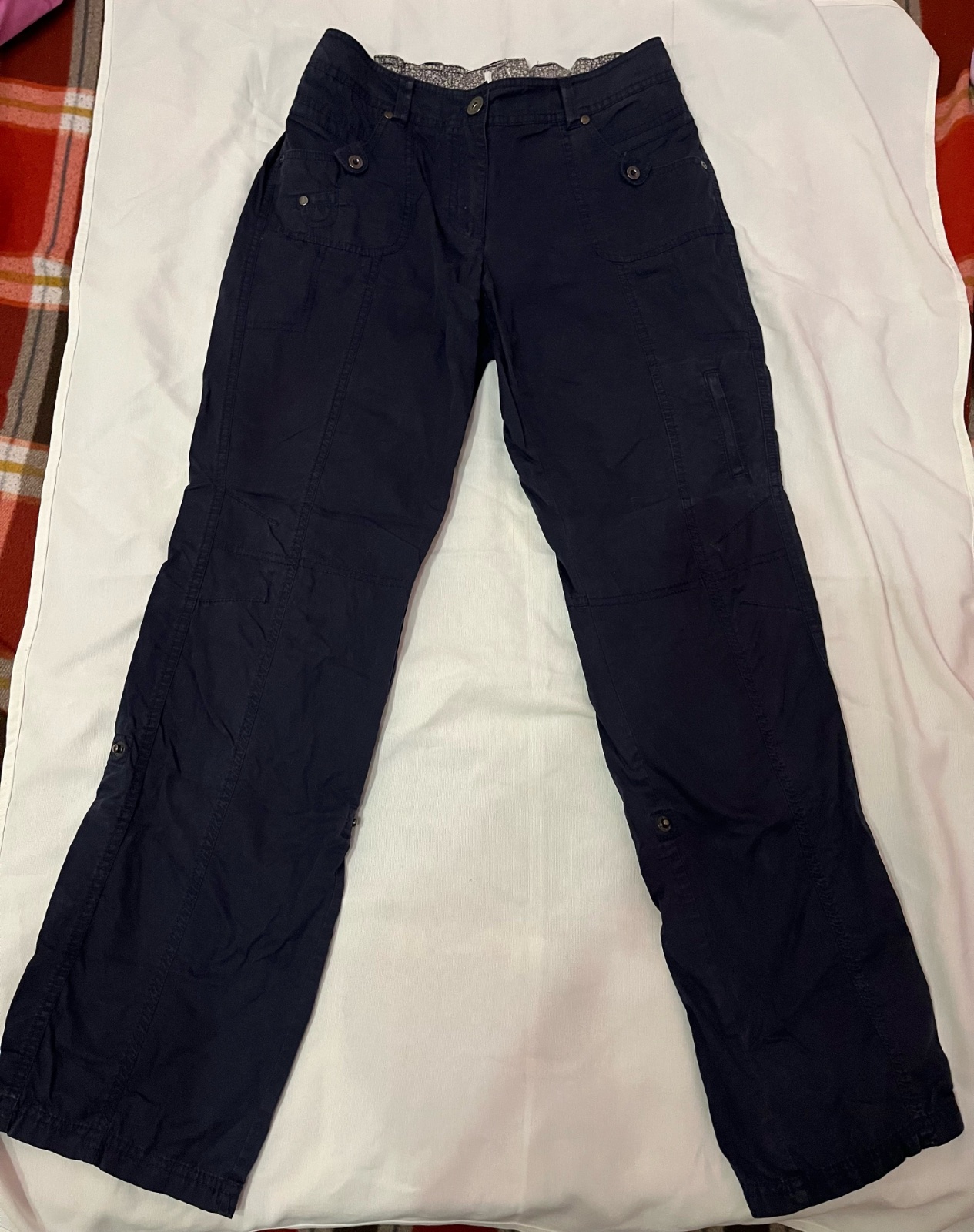 Pantalon cargo bleu